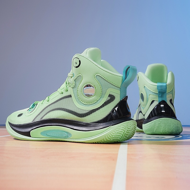  透气篮球鞋防滑耐磨青少年男鞋气垫减震回弹场地实战高帮运动鞋