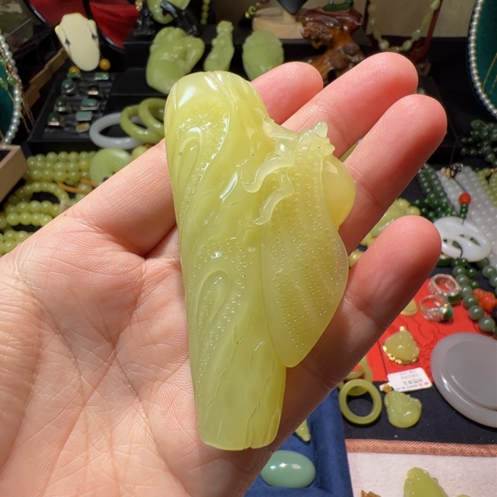 和田玉（黄玉）颈饰未镶嵌