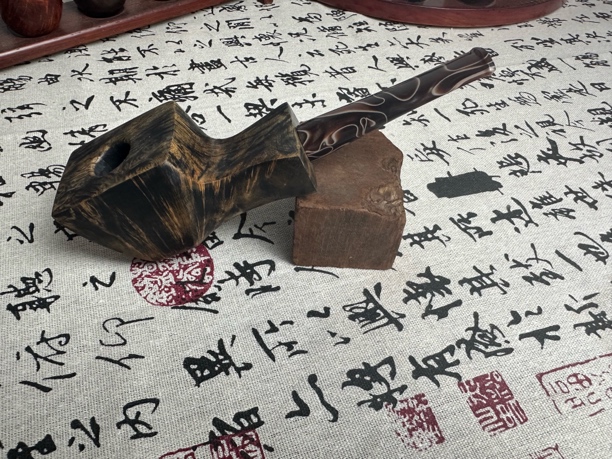 意大利进口石楠木手工烟斗自由式