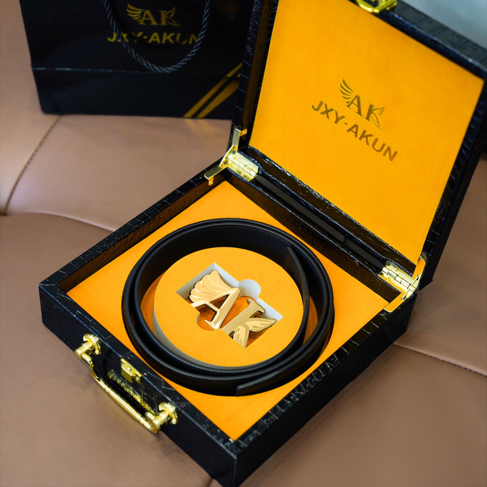 AK 头层牛皮男士时尚百搭轻奢高级感腰带