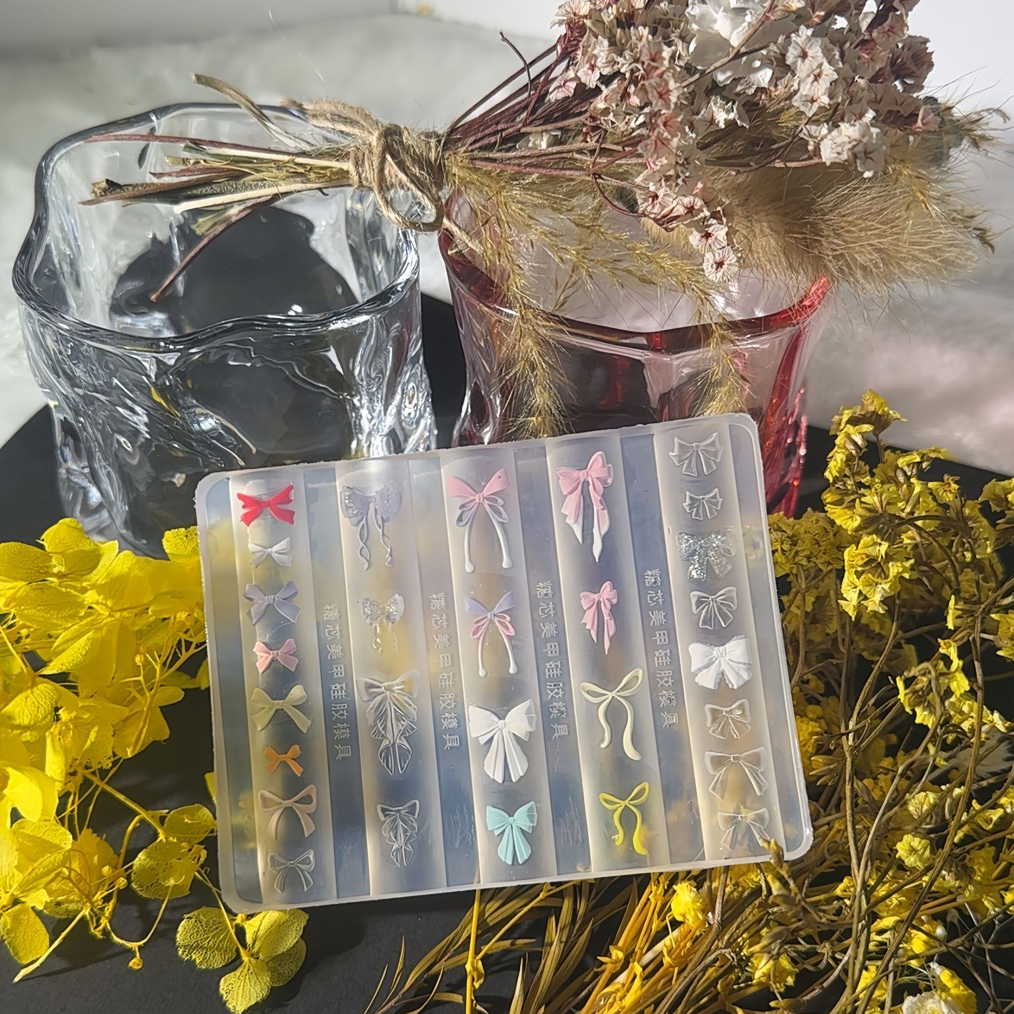 糖芯正品爆款热门美甲模具法式蝴蝶结合集美甲硅胶模具新款时尚