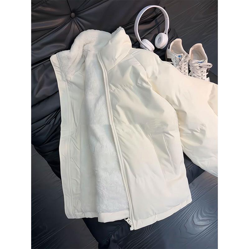 羊羔绒东北零下40度保暖棉服男冬季加厚毛茸棉衣正肩立领夹克外套