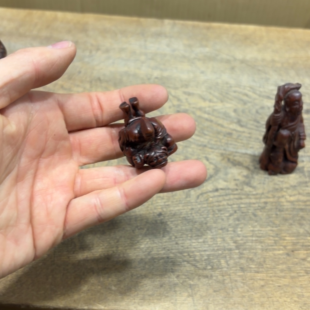 K***t香榧木般若中古美术工艺品