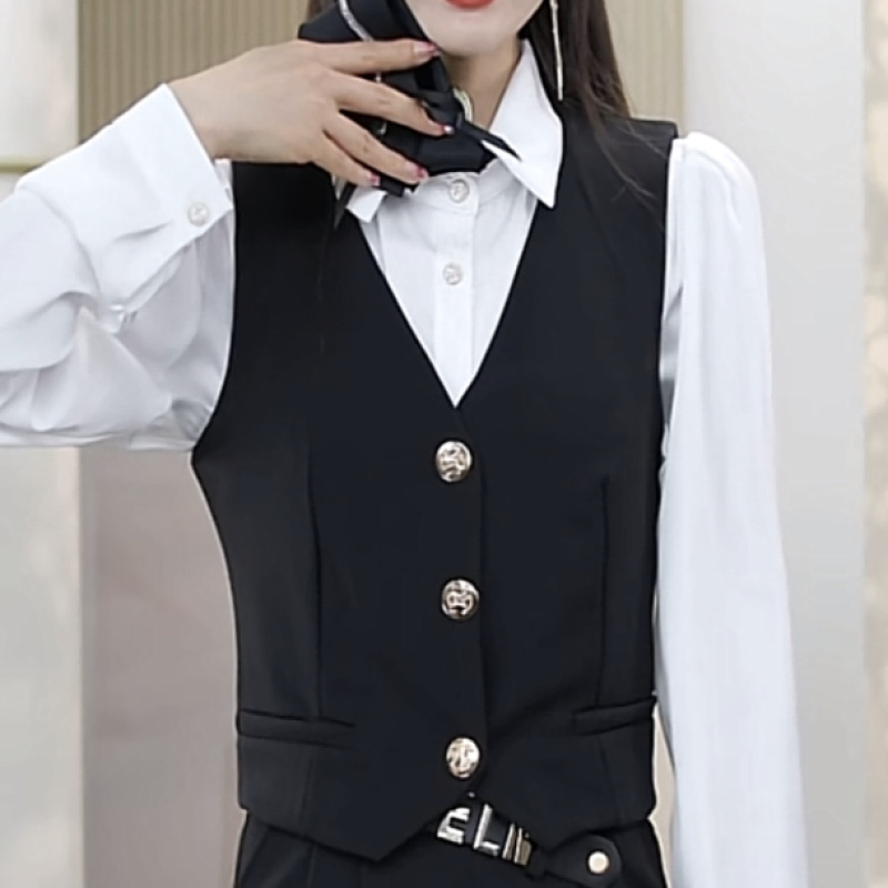 【橦颜推荐】显瘦收腰百搭马甲1270