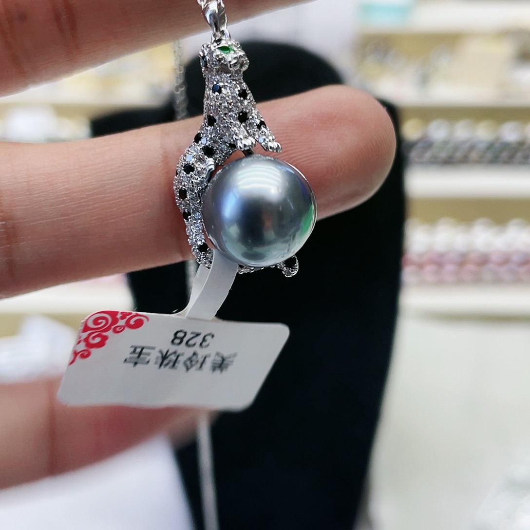 海水珍珠颈饰银S925镶嵌