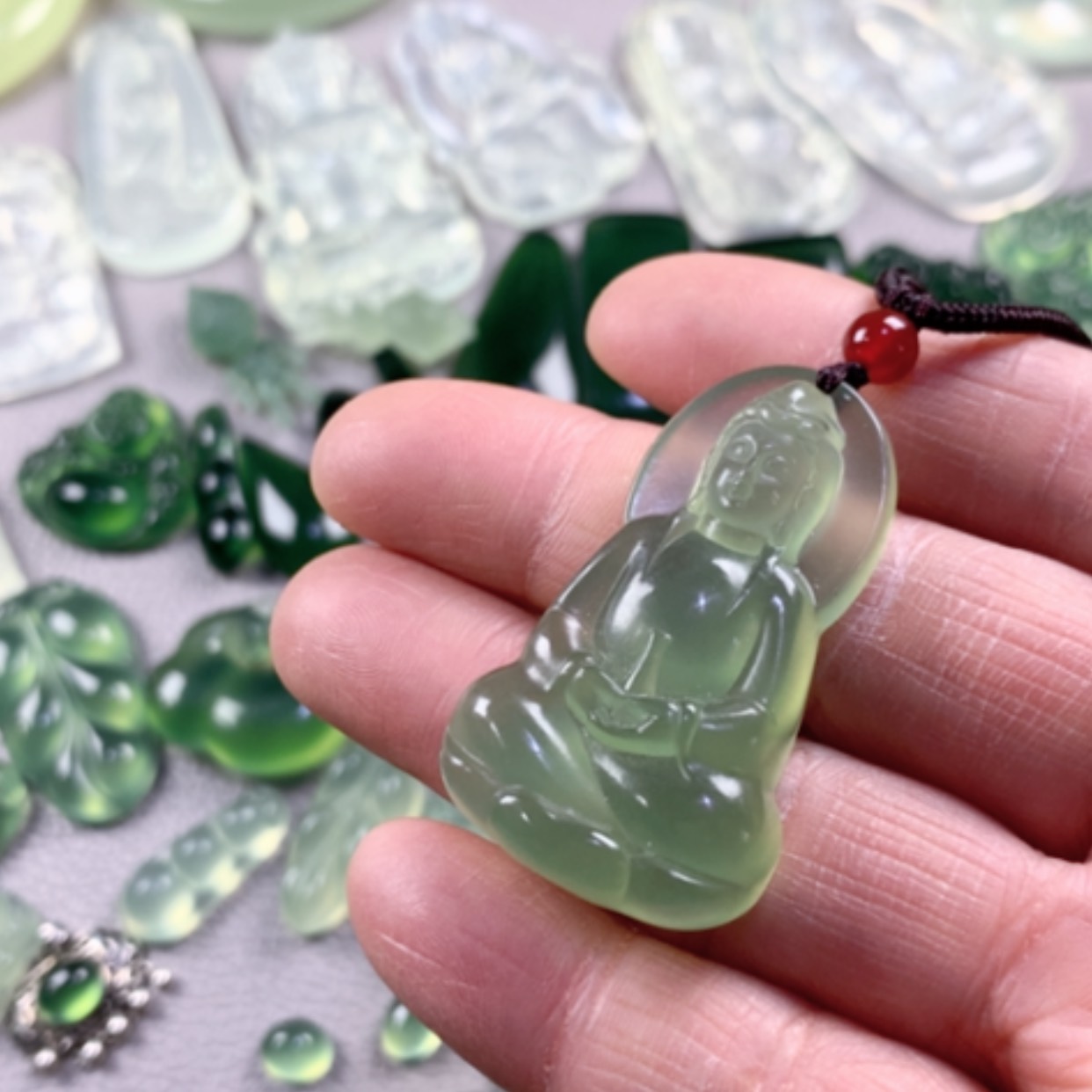 【闪购商品】蛇纹石玉岫玉未镶嵌