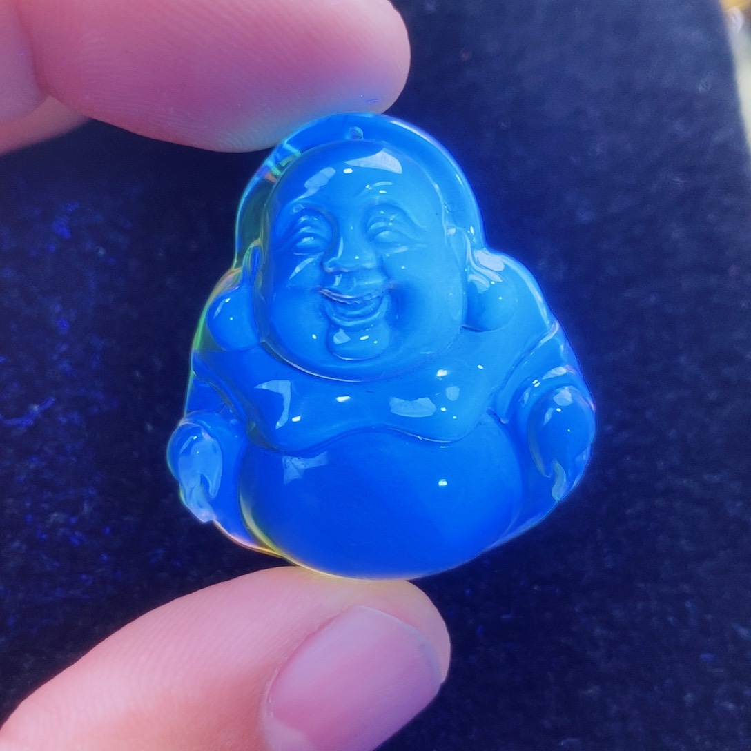 【闪购商品】蓝珀颈饰未镶嵌蓝珀雕刻件