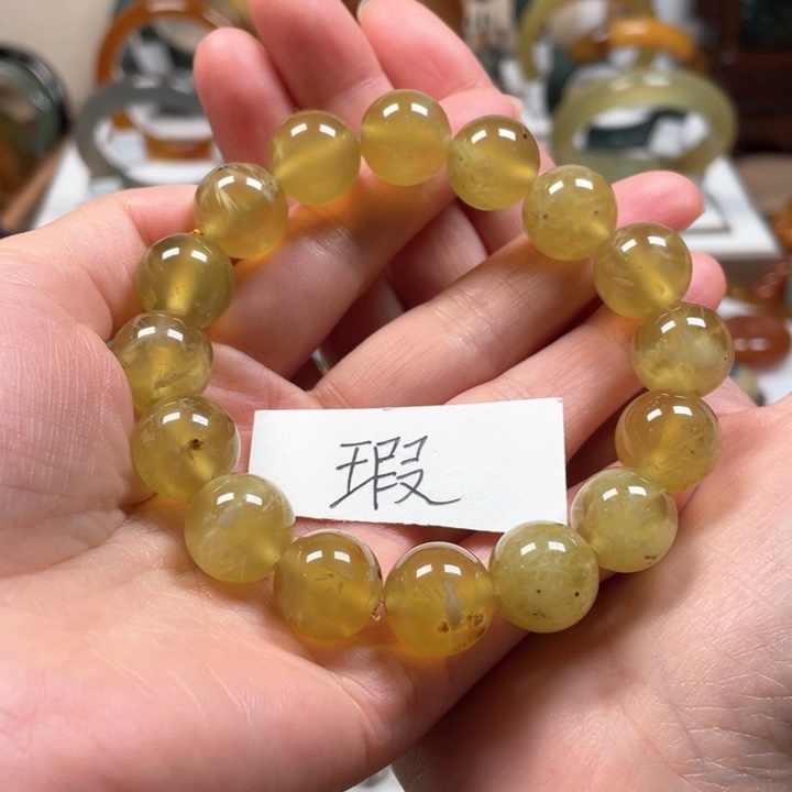 未镶嵌蛇纹石玉手链