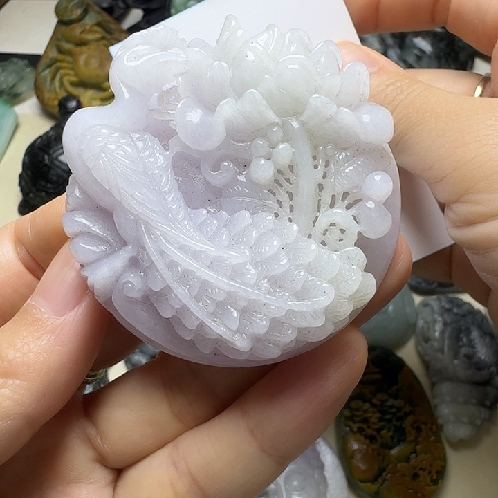 定制翡翠未镶嵌毛货