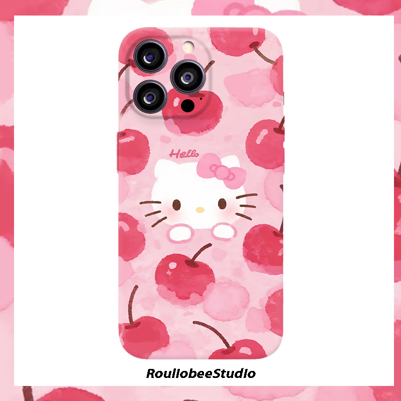 樱桃kitty酱适用苹果17/16promax菲林手机壳华为oppo小米14vivo套