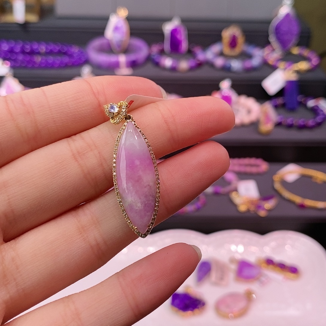 苏纪石（舒俱来）18K金镶嵌手串