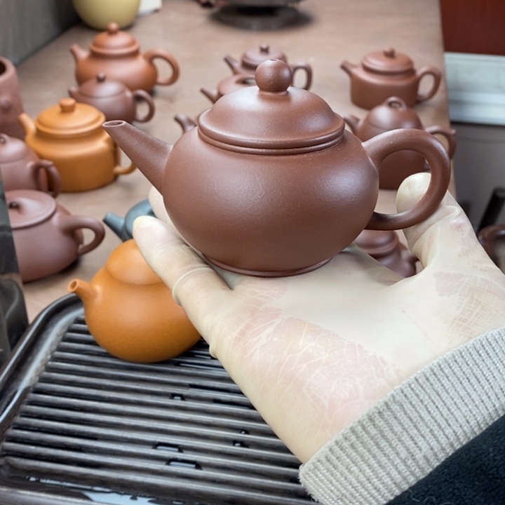 紫砂茶壶紫砂壶水平