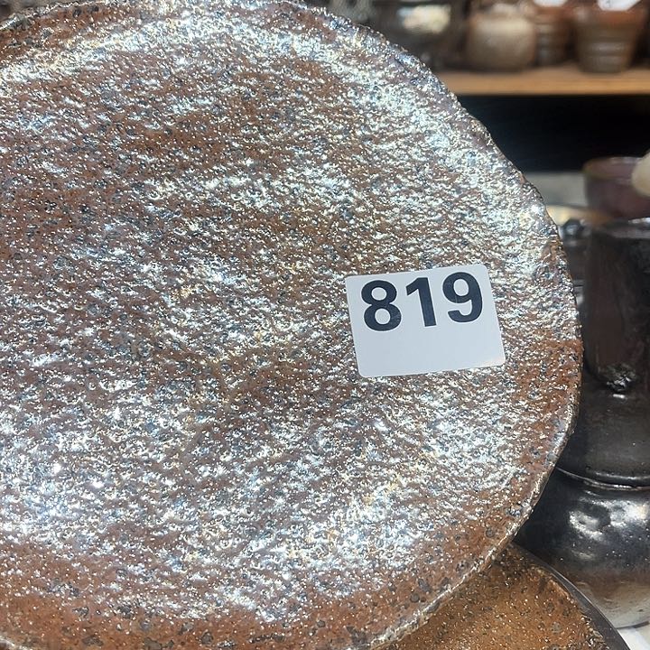 盘高温柴烧陶泥盘子