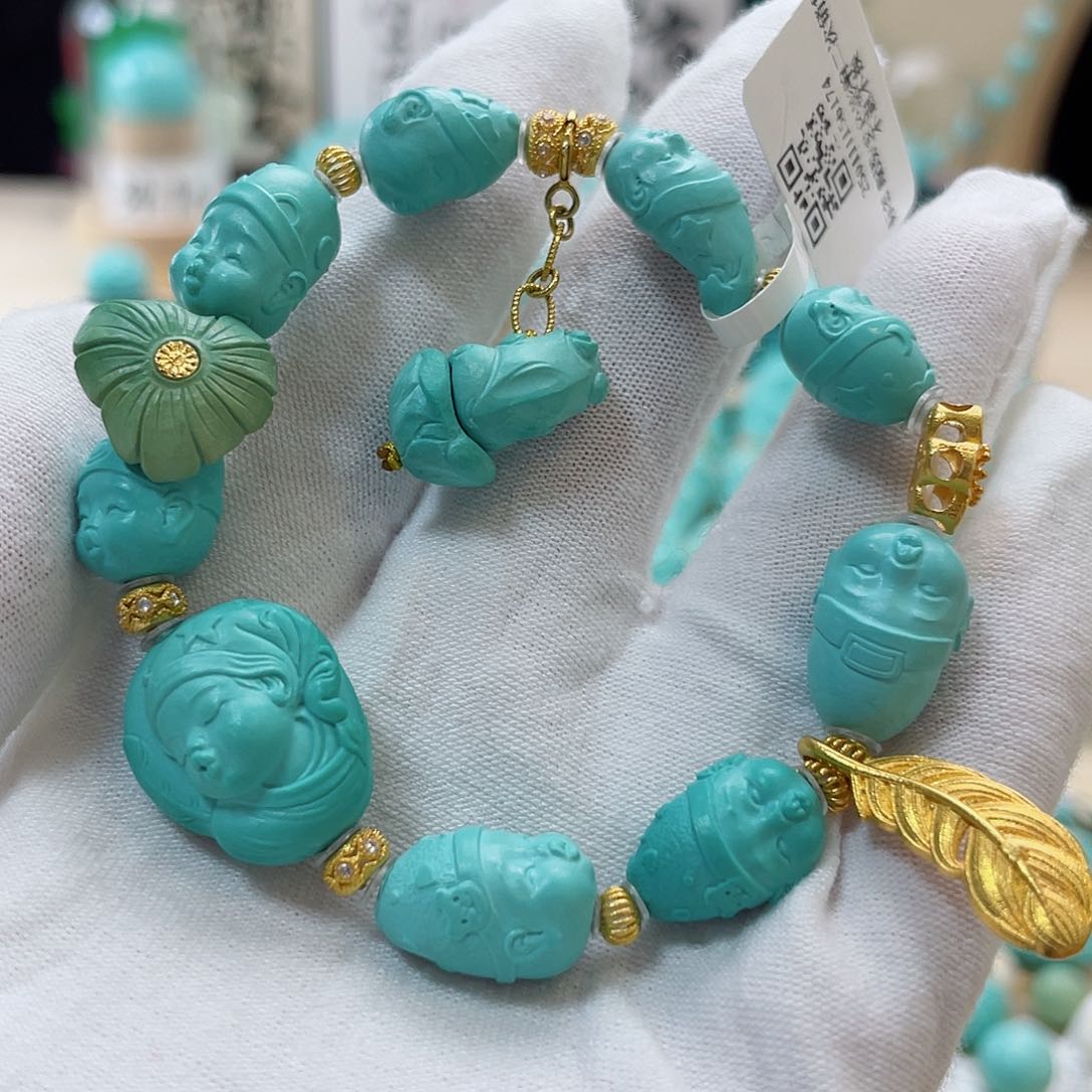 绿松石珠宝奇石未镶嵌