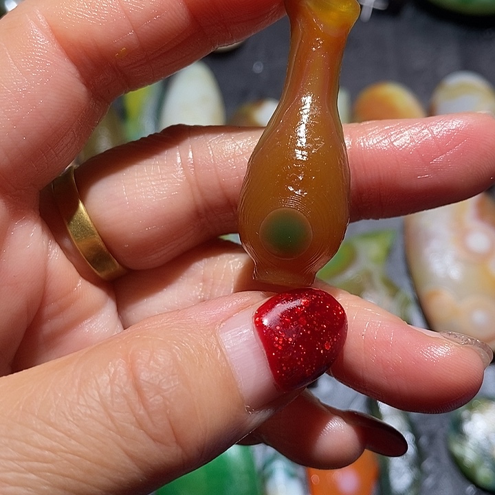 无***缸玛瑙/玉髓合金颈饰