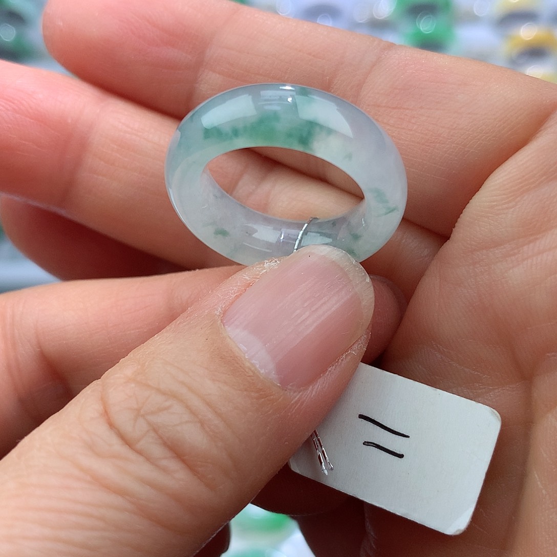 翡翠戒指未镶嵌11号