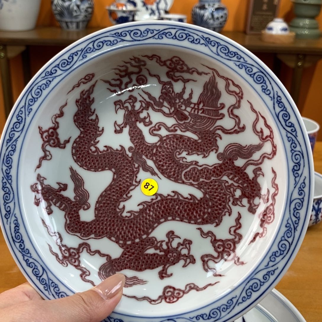 手绘现代茶具非古董