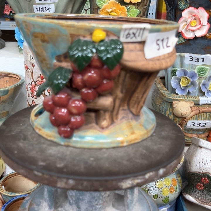 紫砂花盆粗陶材质多肉花盆