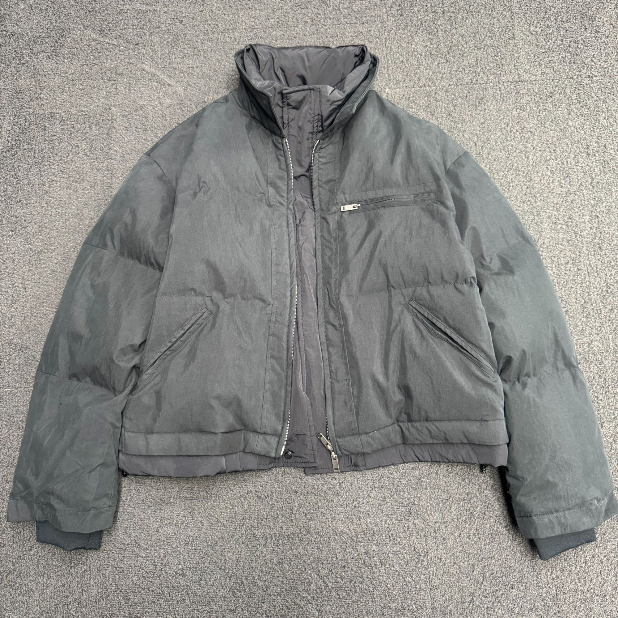 国标90白鸭绒绒极简风合格品保暖冬季立领拼接31079