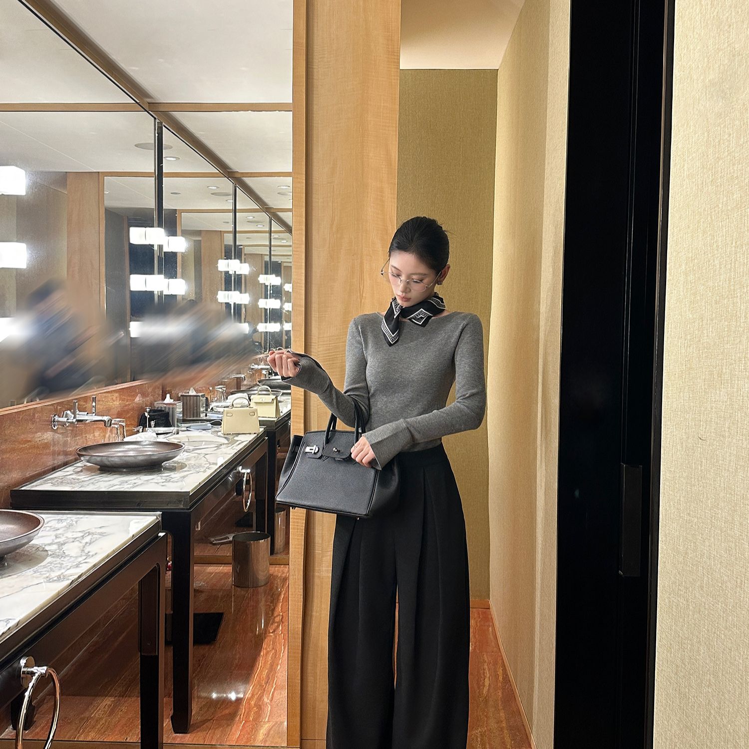 【5werkwen 10.08新品】雅痞高智|重工腰贴 高腰双褶休闲裤