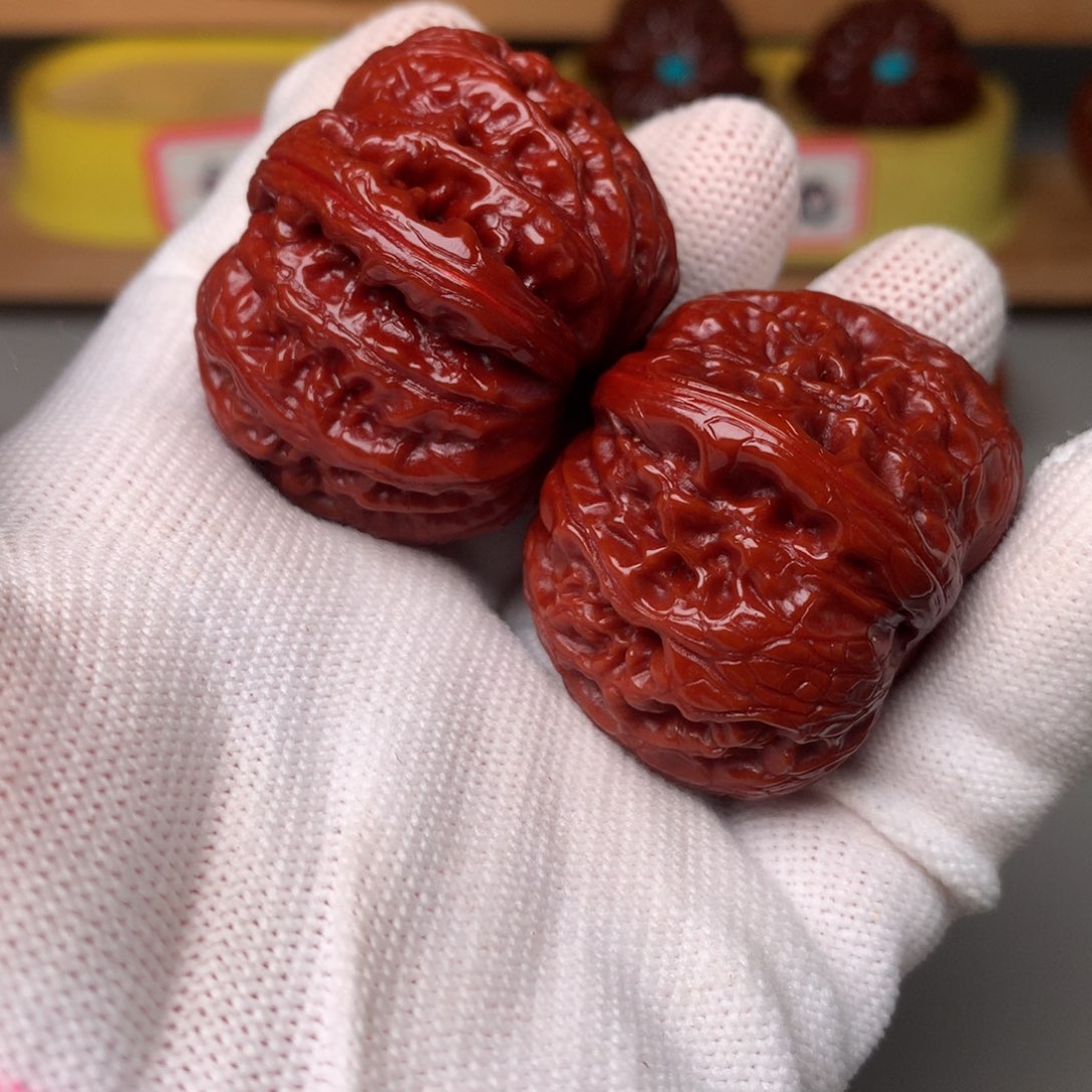 文玩核桃把件飞****」元宝