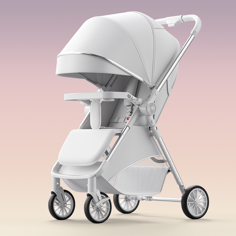 高景观轻便婴儿推车可坐可躺伞车双向推车轻便折叠减震童车