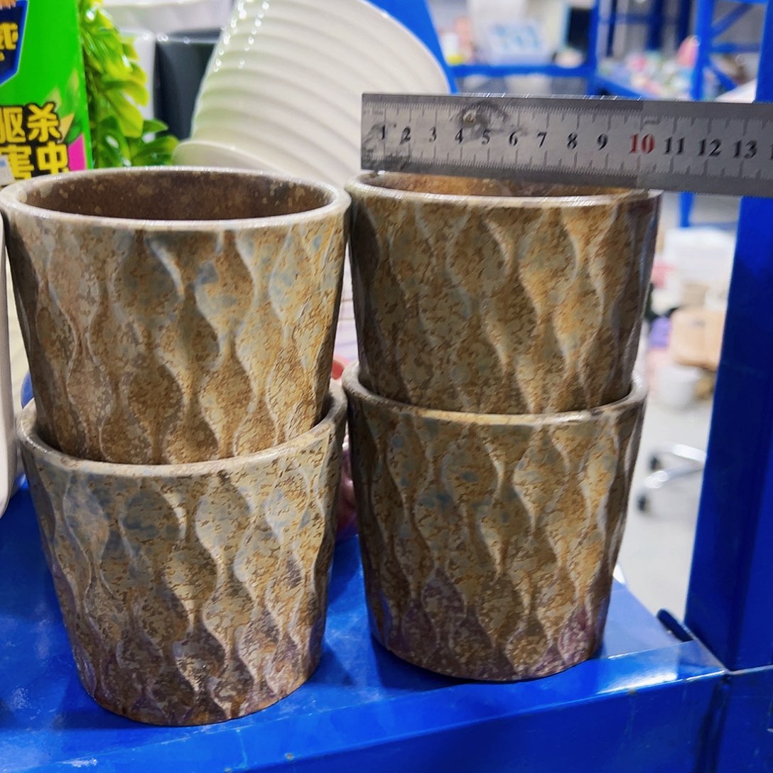 有孔外贸尾单陶瓷花盆凑单10米包邮