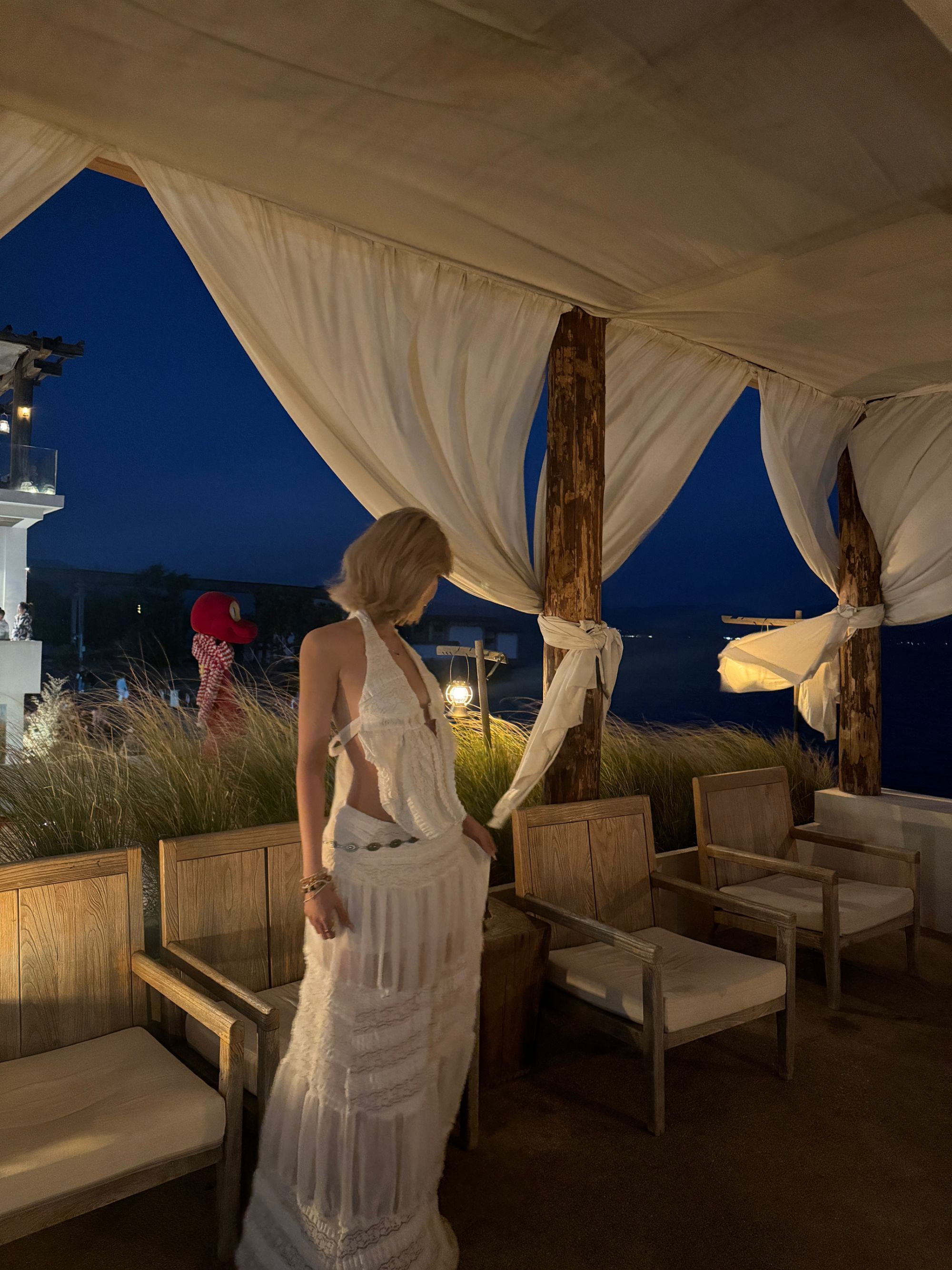 YUGEZHANG【浪漫假日】小众设计感沙滩度假风夏季法式中长款裙