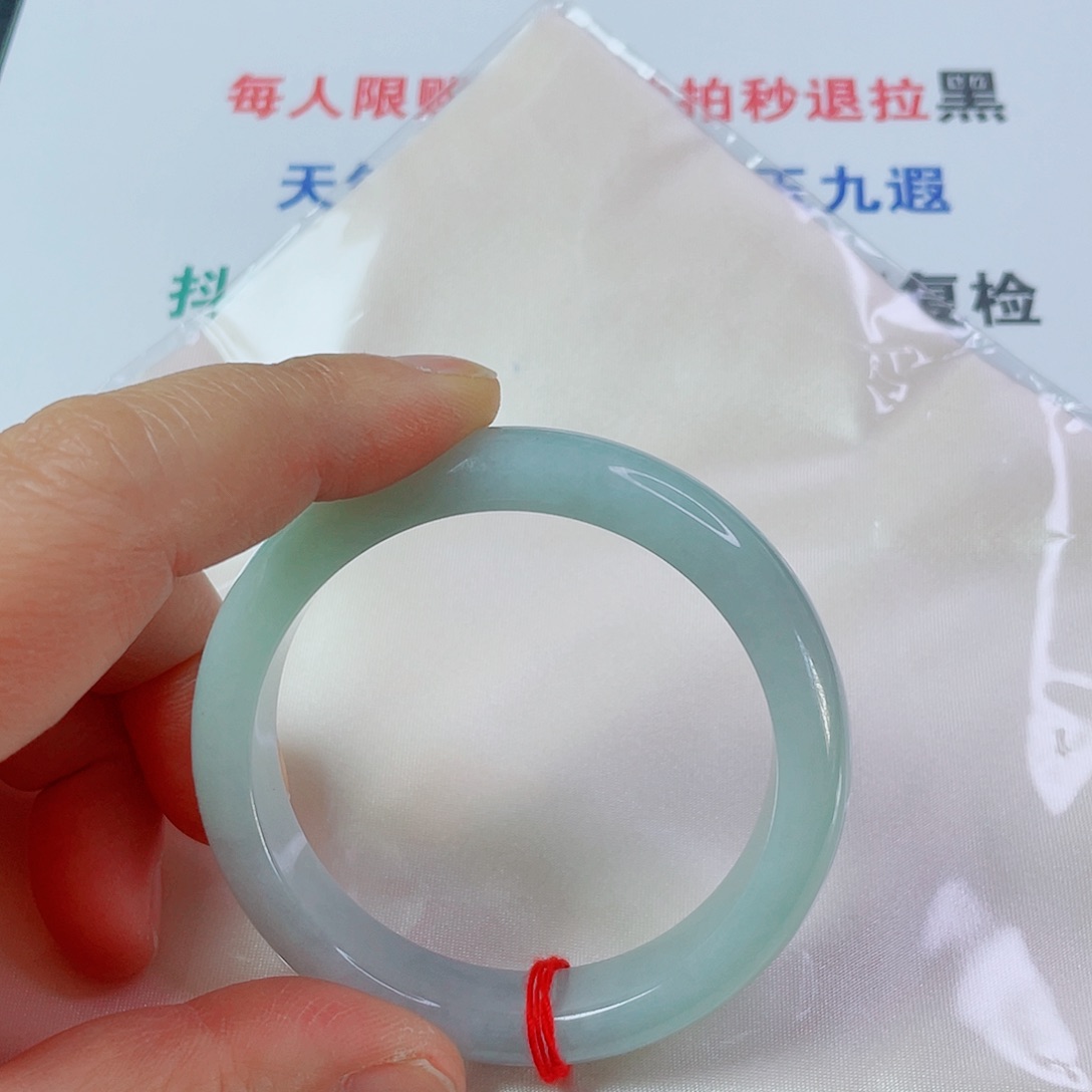 翡翠未镶嵌手镯天然翡翠手镯53.7