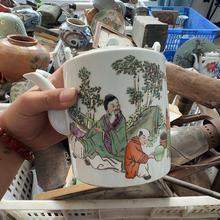 赢***中琉璃手工艺品瓷壶瓷壶