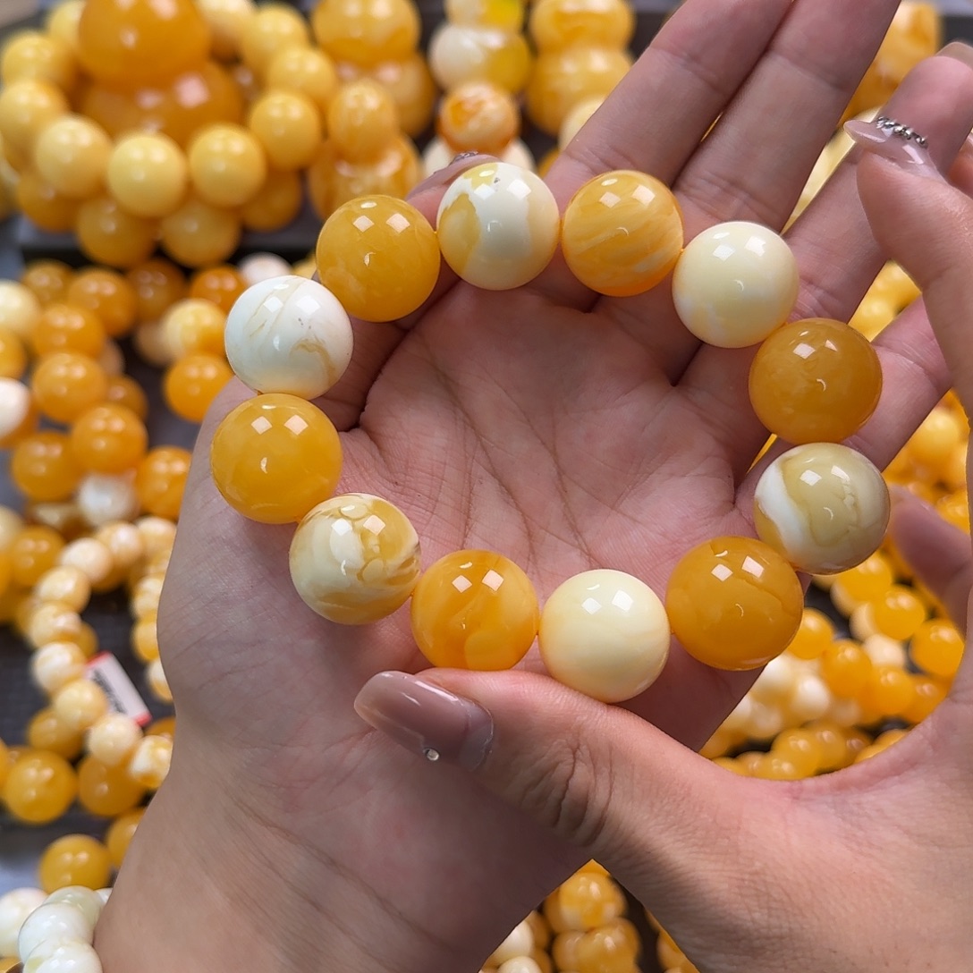 蜜蜡未镶嵌珠宝奇石20mm