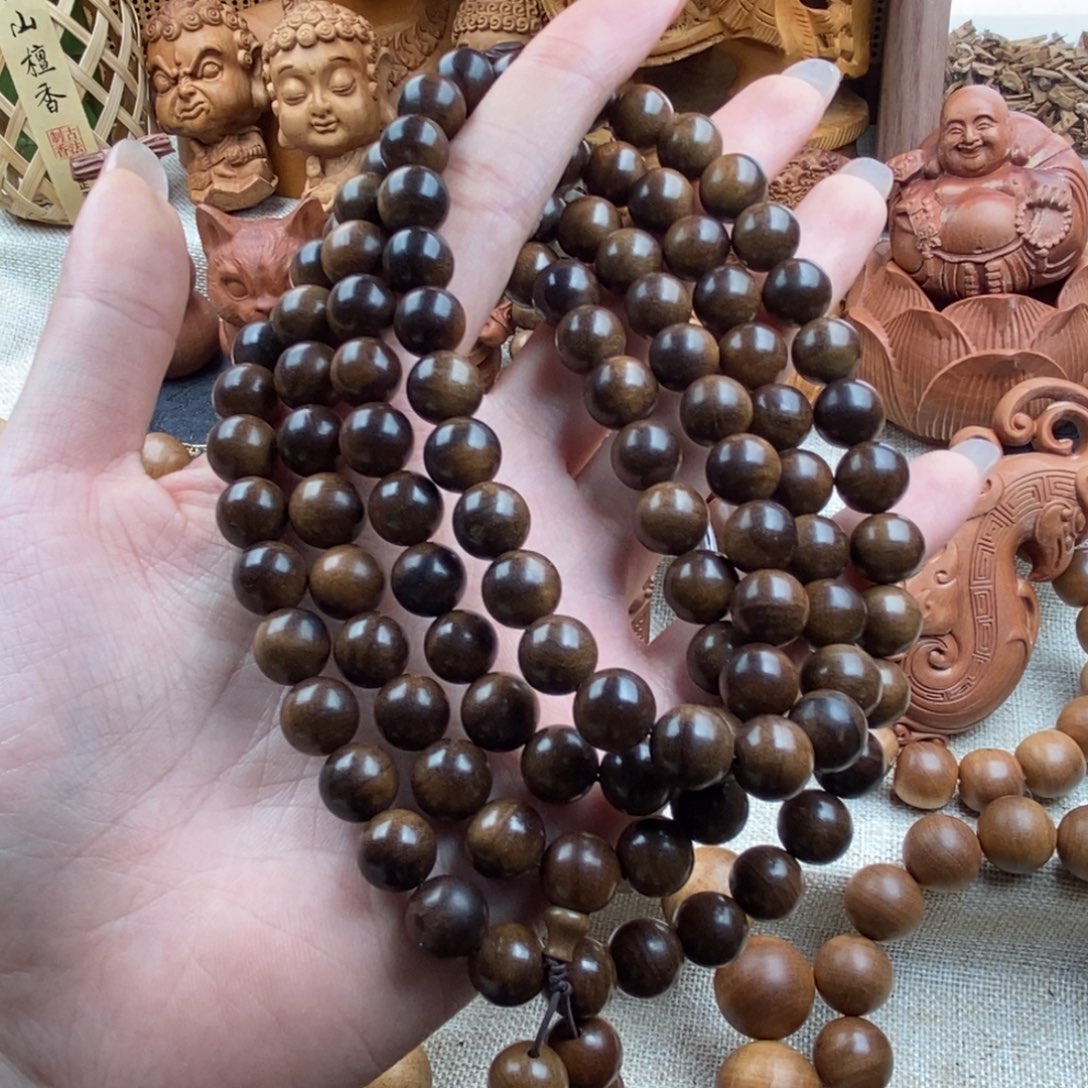 无***咎手串/手链檀香木迈索尔，老山檀香，奶香1.0（微瑕福利）