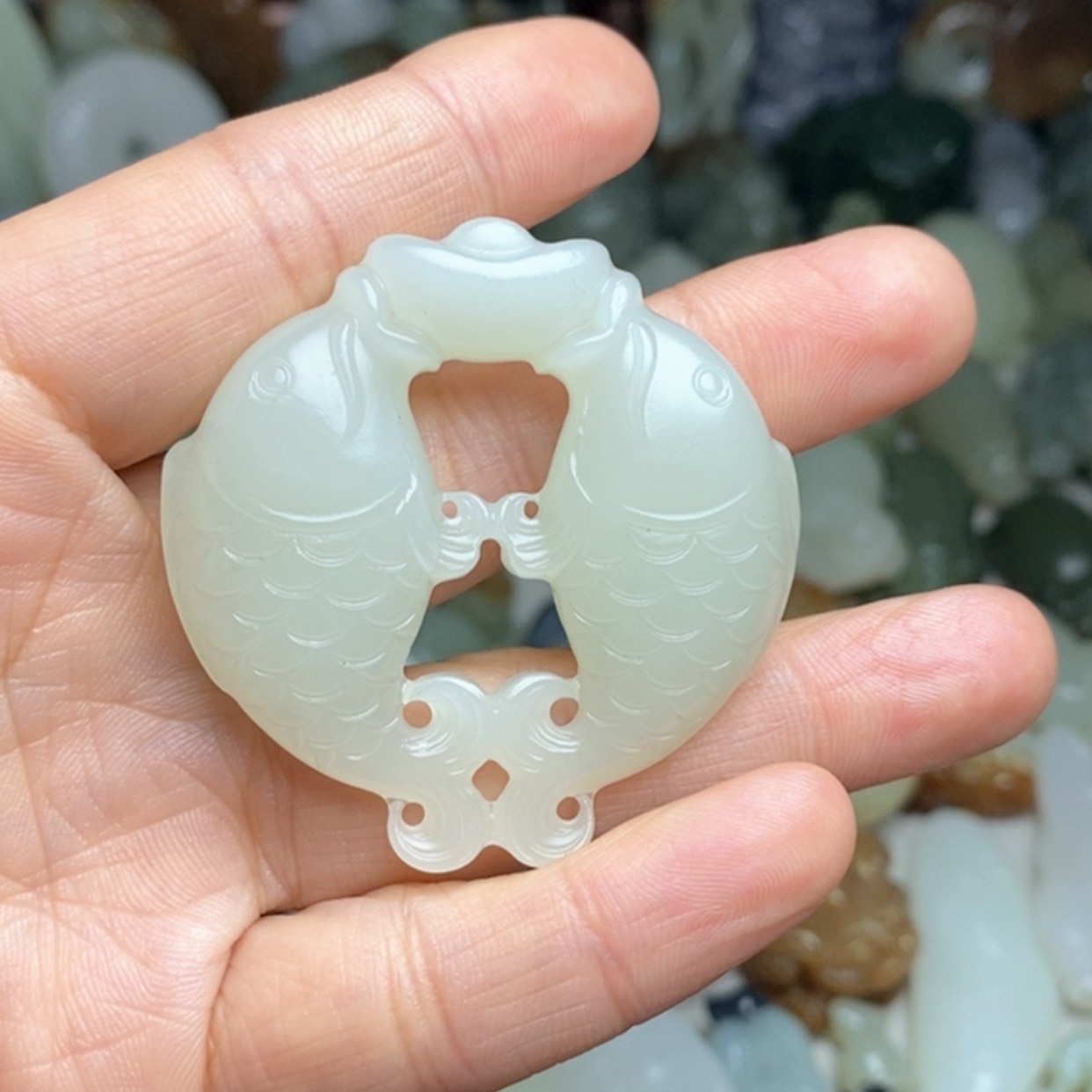 【闪购商品】未镶嵌和田玉挂件明****台