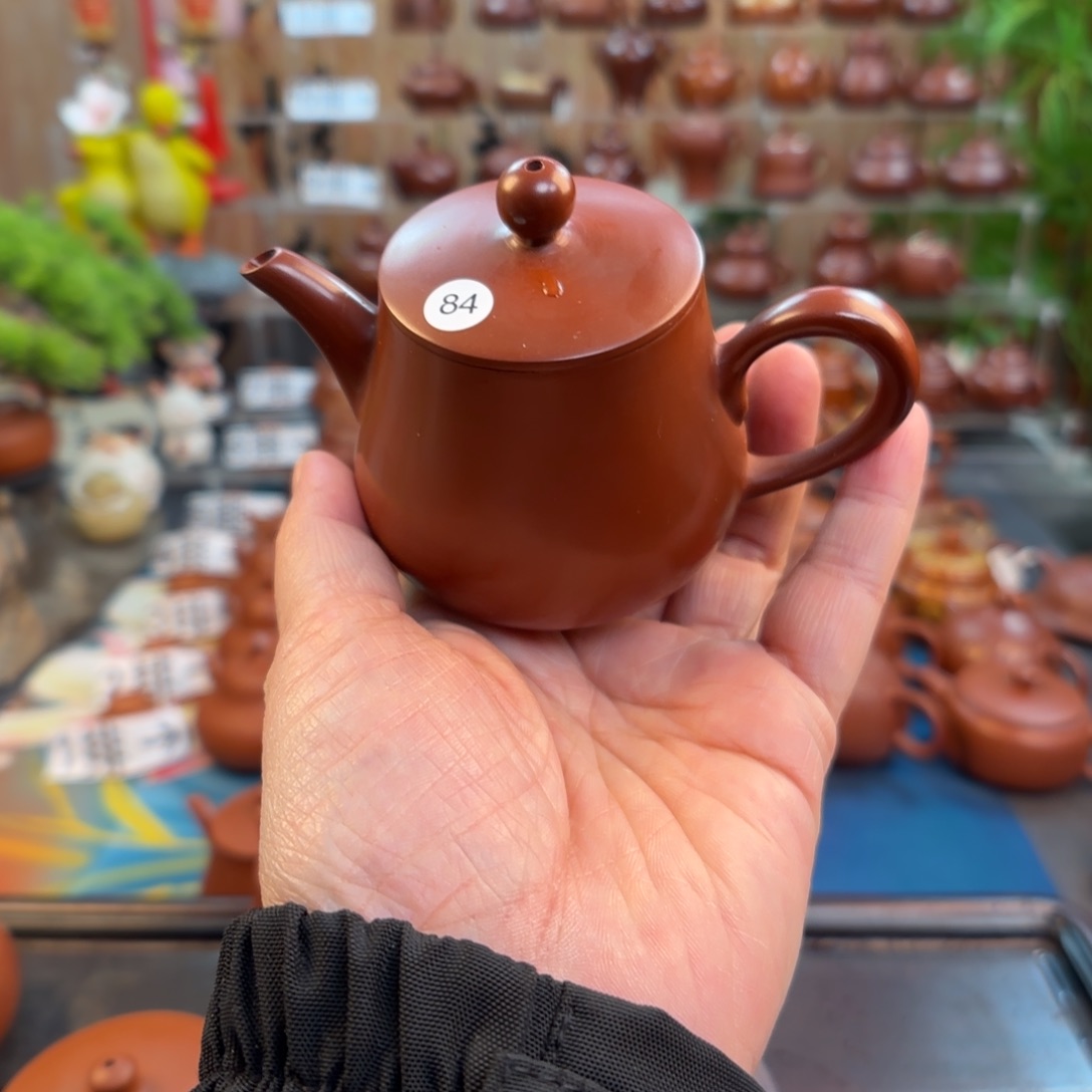 风***铃朱泥茶壶微瑕120c