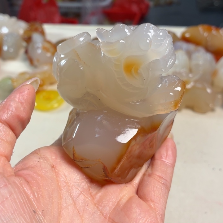 玛瑙/玉髓未镶嵌吊坠(不含链)