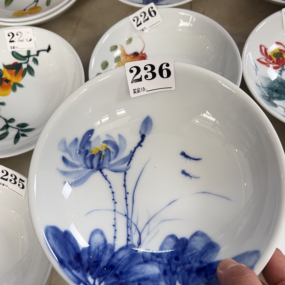 瓷片景德镇陶瓷手工手绘制作