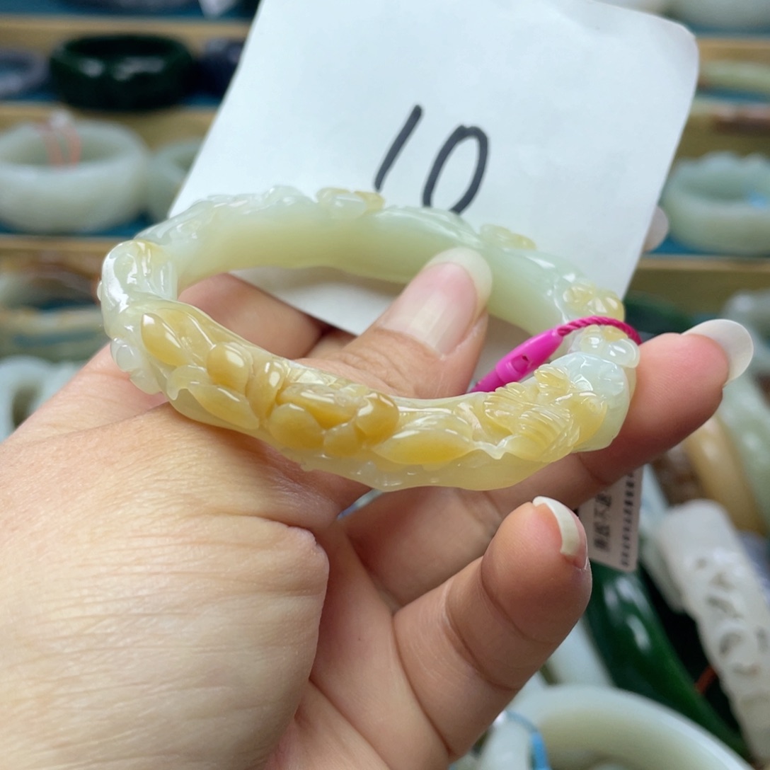 未镶嵌手镯和田玉圈口52