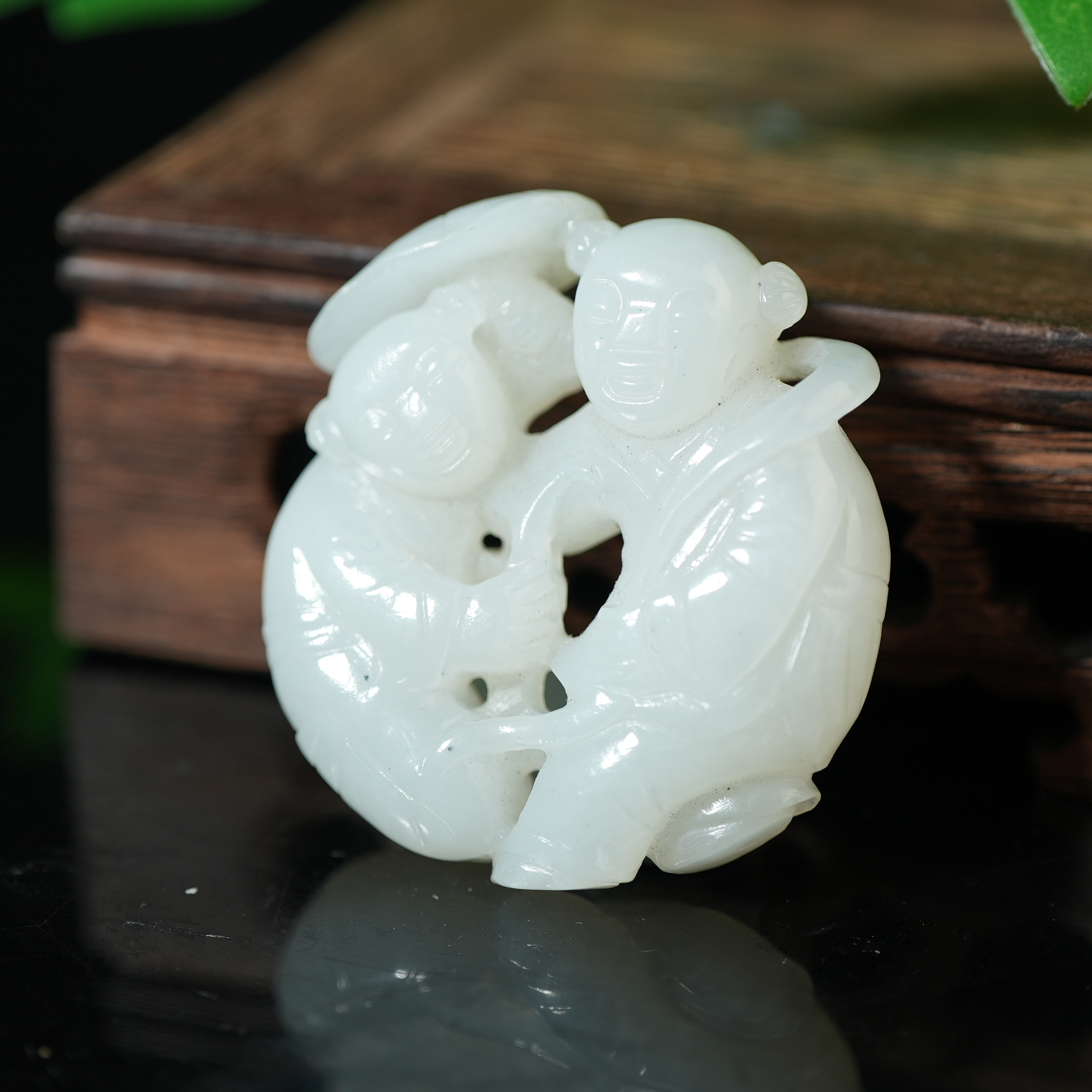 清代和田玉人物镂空佩【华豫之门】NABZA241228120