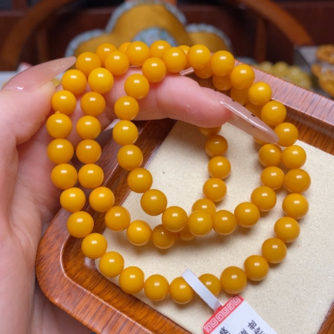 【闪购商品】蜜蜡手链未镶嵌手串