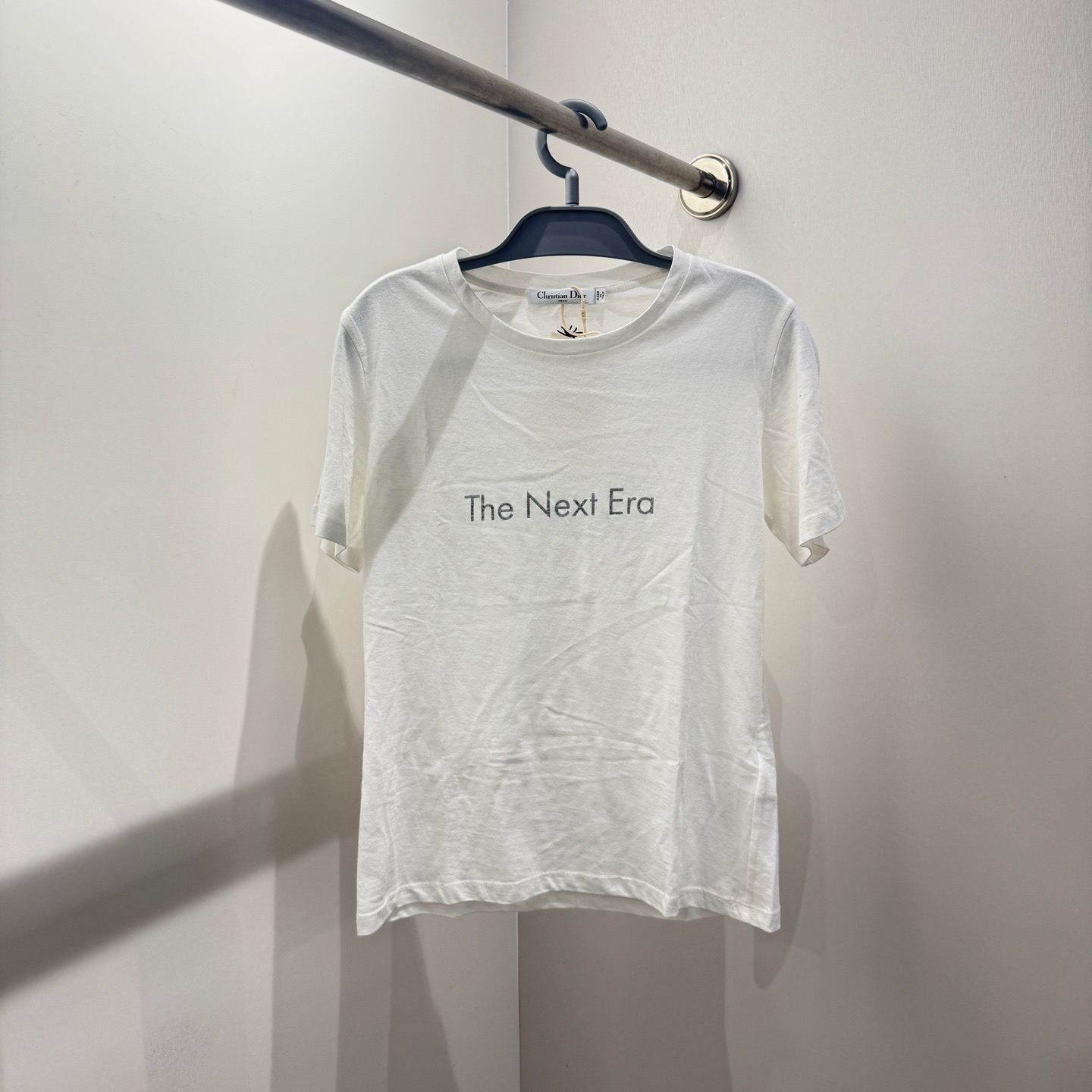 99新 DIOR/迪奥 aa523/白色字母T恤 棉 34码