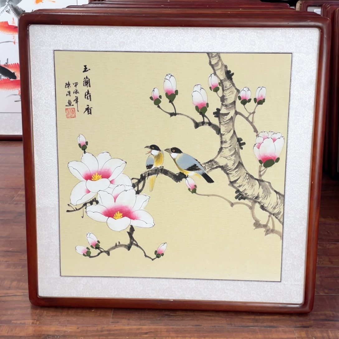 国画带框尺寸63*63厘米