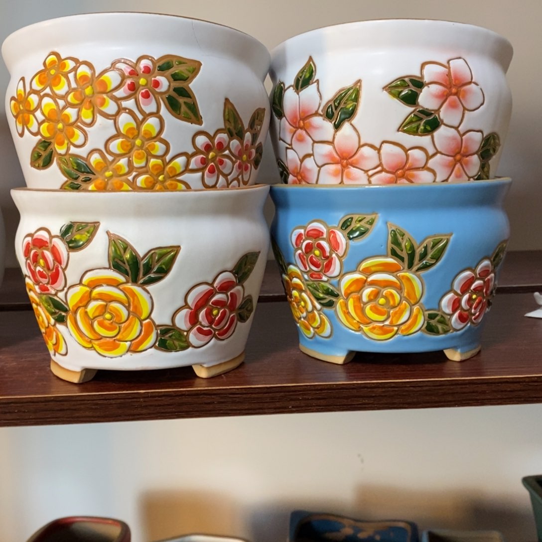 红陶韩式多肉植物花盆