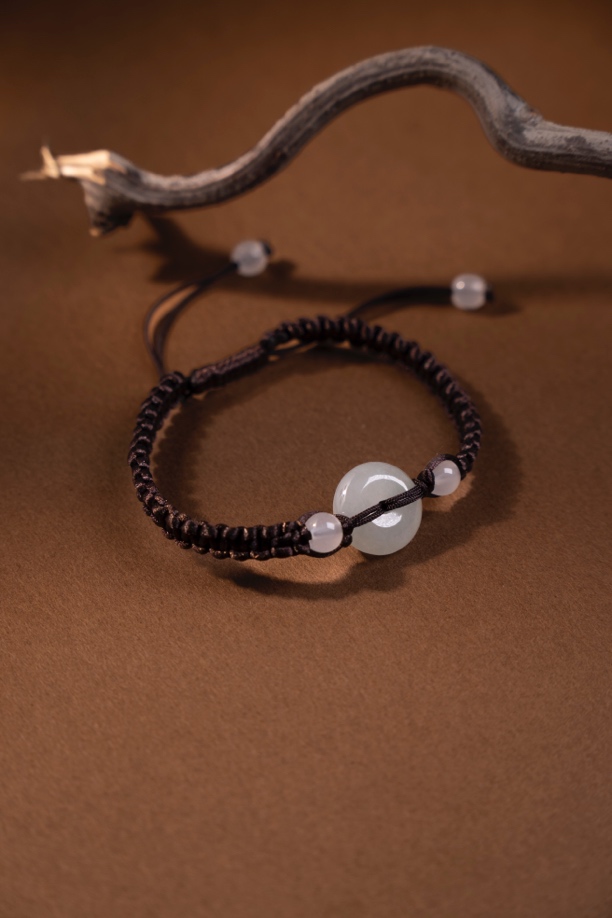 翡翠平安扣手编绳手链  多样性发货只发一件