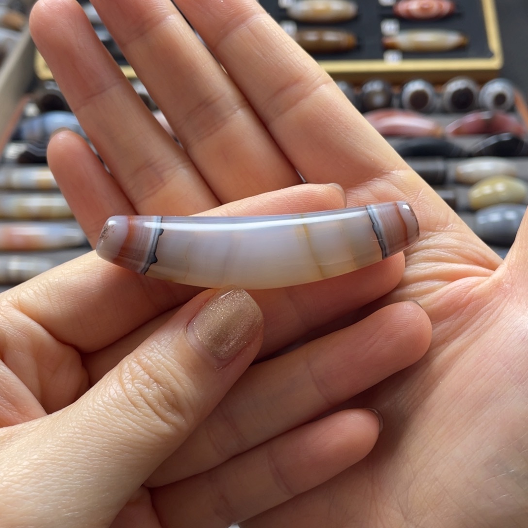 玛瑙/玉髓未镶嵌锁骨