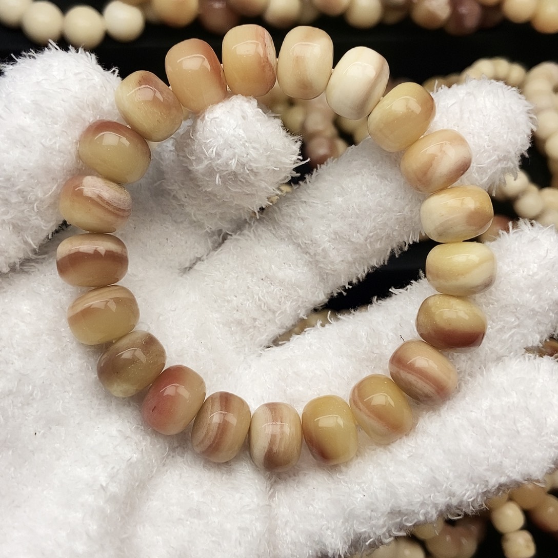 静****驼骨手串/手链手串12微棕