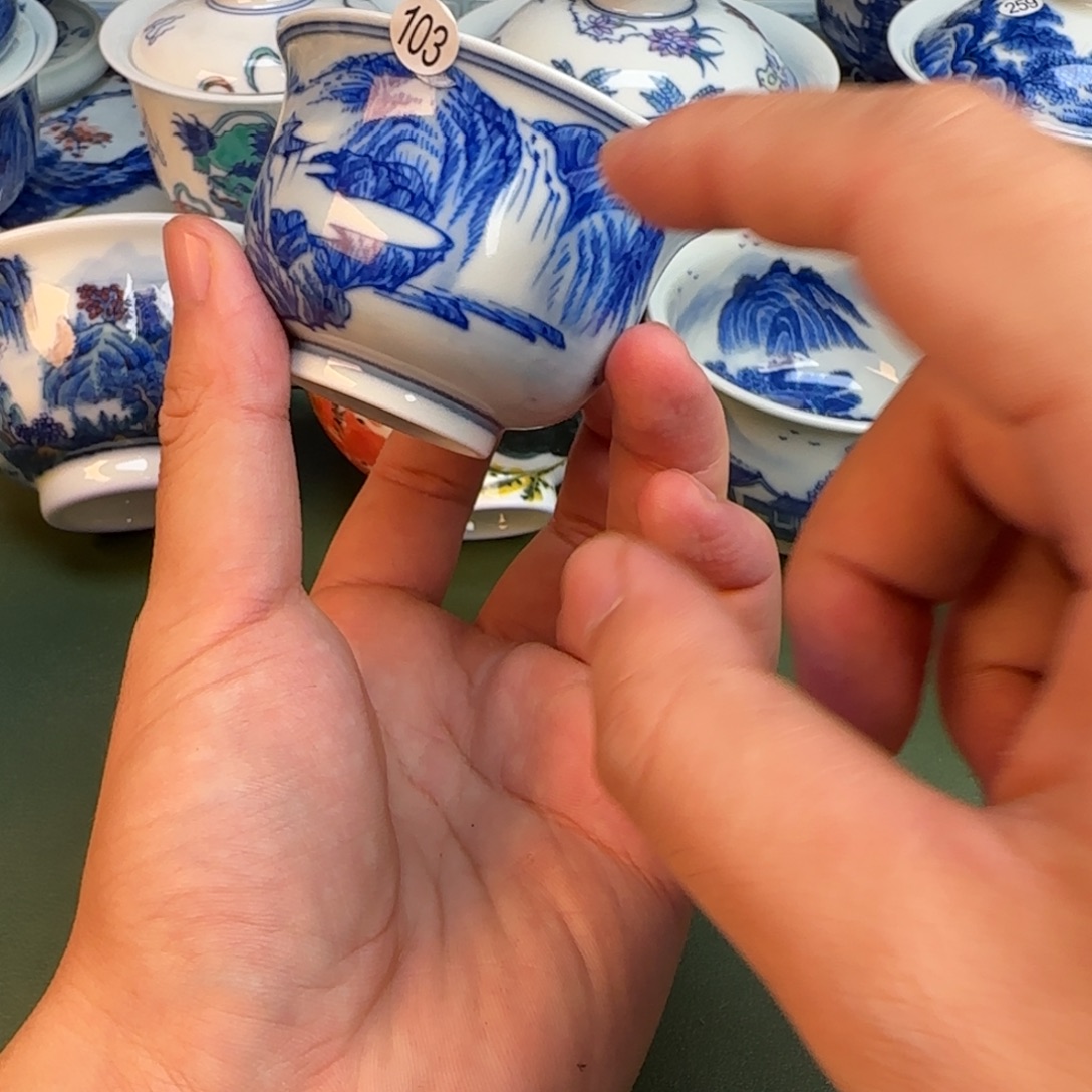 彦祖纯手工手绘茶具103