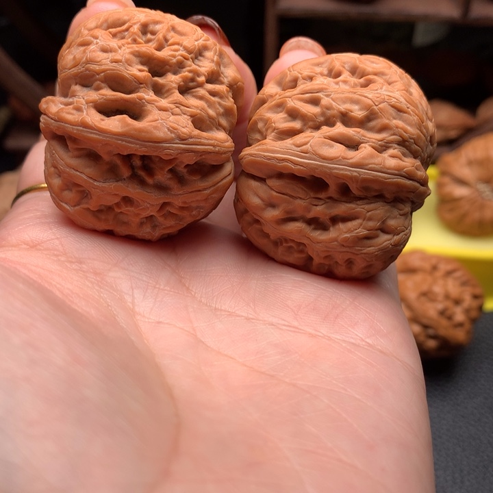 鲸***鱼吊坠文玩核桃元宝41