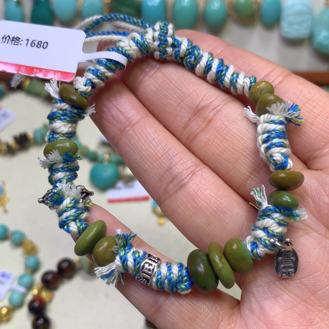 绿松石手链银S925镶嵌
