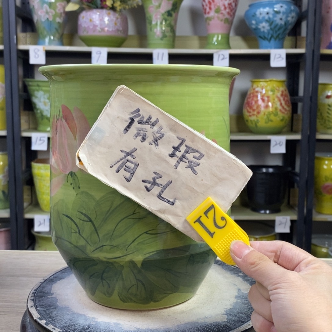 景德镇手工手绘陶瓷花盆