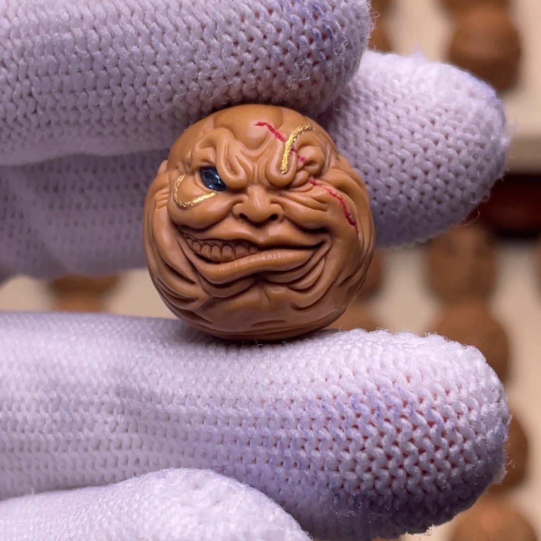 猴头核桃吊坠拽爷镶嵌17+